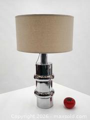 MaxSold Auction: Vintage MCM Chrome Donut Cylinder Table Lamp - Mississauga (Ontario, Canada) PARTNER MANAGED Reseller Online Auction -  Dundas Street East
