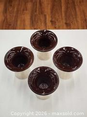 MaxSold Auction: Vintage MCM Set of 4 Danish Ceramic & Silver Plated Candle Holders - Mississauga (Ontario, Canada) PARTNER MANAGED Reseller Online Auction -  Dundas Street East