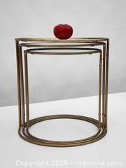 MaxSold Auction: Vintage Milo Baughman Brass Nesting Tables - Mississauga (Ontario, Canada) SELLER MANAGED Reseller Online Auction -  Dundas Street East