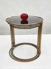 MaxSold Auction: Vintage Milo Baughman Brass Nesting Tables - Mississauga (Ontario, Canada) SELLER MANAGED Reseller Online Auction -  Dundas Street East