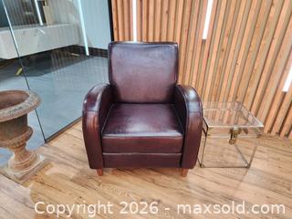 MaxSold Auction: Vintage Sheepskin Leather Club Chair Armchair - Mississauga (Ontario, Canada) PARTNER MANAGED Reseller Online Auction -  Dundas Street East