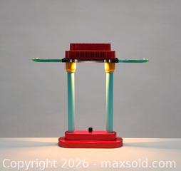 MaxSold Auction: Vintage Sonneman Style Memphis Table Lamp - Mississauga (Ontario, Canada) PARTNER MANAGED Reseller Online Auction -  Dundas Street East