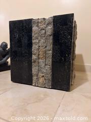 MaxSold Auction: Brutalist Stone Cube Side Table - Toronto (Ontario, Canada) PARTNER MANAGED Downsizing Online Auction -  Risa Boulevard