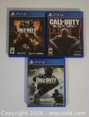 MaxSold Auction: Call of Duty PS4 Lot | 3 Video Games - Toronto (Ontario, Canada) PARTNER MANAGED Downsizing Online Auction -  Risa Boulevard