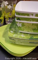 MaxSold Auction: Colourful outdoor patio dinnerware - Ottawa (Ontario, Canada) SELLER MANAGED Downsizing Online Auction - Brennan Avenue