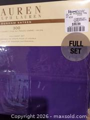 MaxSold Auction: New double purple sheet set - Ottawa (Ontario, Canada) SELLER MANAGED Downsizing Online Auction - Brennan Avenue