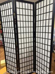 MaxSold Auction: Triple fold black and white room divider - Ottawa (Ontario, Canada) SELLER MANAGED Downsizing Online Auction - Brennan Avenue