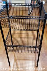 MaxSold Auction: Wire basket shelves from Solutions - Ottawa (Ontario, Canada) SELLER MANAGED Downsizing Online Auction - Brennan Avenue