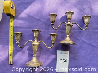 MaxSold Auction: Amston Sterling Silver Candelabra Pair, Small (Set of 2) - Santa Monica (California, USA) PARTNER MANAGED Estate Sale Online Auction - 18th Street