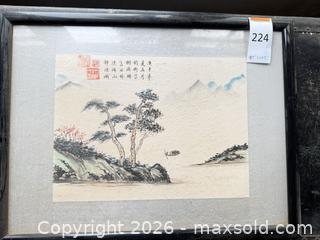MaxSold Auction: Chinese Framed Painting, 18.5" x 24.5" (framed) - Santa Monica (California, USA) PARTNER MANAGED Estate Sale Online Auction - 18th Street