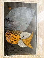 MaxSold Auction: Framed Japanese-Style Signed Print with Artist Seal - Santa Monica (California, USA) PARTNER MANAGED Estate Sale Online Auction - 18th Street