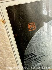 MaxSold Auction: Framed Japanese-Style Signed Print with Artist Seal - Santa Monica (California, USA) PARTNER MANAGED Estate Sale Online Auction - 18th Street