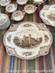 MaxSold Auction: Johnson Bros Old Britain Castles Earthenware Dinnerware Set - Santa Monica (California, USA) PARTNER MANAGED Estate Sale Online Auction - 18th Street