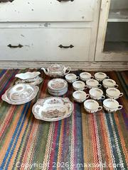 MaxSold Auction: Johnson Bros Old Britain Castles Tea & Dinnerware Set - Santa Monica (California, USA) PARTNER MANAGED Estate Sale Online Auction - 18th Street