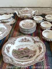 MaxSold Auction: Johnson Bros Old Britain Castles Tea & Dinnerware Set - Santa Monica (California, USA) PARTNER MANAGED Estate Sale Online Auction - 18th Street