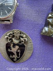 MaxSold Auction: Lot of 10 Brooches/Pins - Sterling Silver, Enamel, Rhinestones - Santa Monica (California, USA) PARTNER MANAGED Estate Sale Online Auction - 18th Street