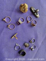 MaxSold Auction: Lot of 13+ Vintage Mid-Century Rings, Mixed Metals - Santa Monica (California, USA) PARTNER MANAGED Estate Sale Online Auction - 18th Street