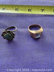 MaxSold Auction: Lot of 2 Mixed-Metal Rings, Size 9-10 (approx) - Santa Monica (California, USA) PARTNER MANAGED Estate Sale Online Auction - 18th Street