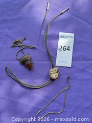 MaxSold Auction: Lot of 3 Metal Necklace, Pendant and Bolo Tie/Chains - Santa Monica (California, USA) PARTNER MANAGED Estate Sale Online Auction - 18th Street