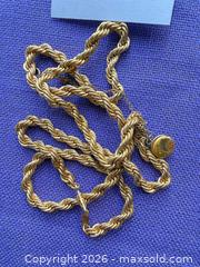 MaxSold Auction: Lot of 5 Gold Tone Gold-Plated Necklaces - Santa Monica (California, USA) PARTNER MANAGED Estate Sale Online Auction - 18th Street