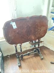 MaxSold Auction: Mahogany Wood Tilt-Top Occasional Table - Santa Monica (California, USA) PARTNER MANAGED Estate Sale Online Auction - 18th Street