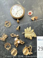 MaxSold Auction: Mixed Jewelry Lot 11–20 Pieces Gold Tone & 14K Elements - Santa Monica (California, USA) PARTNER MANAGED Estate Sale Online Auction - 18th Street