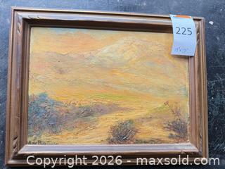 MaxSold Auction: Original 13 x 17 in Framed Signed Painting - Santa Monica (California, USA) PARTNER MANAGED Estate Sale Online Auction - 18th Street