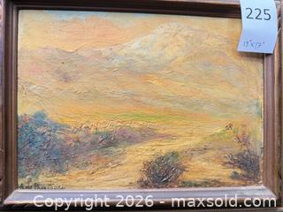 MaxSold Auction: Original 13 x 17 in Framed Signed Painting - Santa Monica (California, USA) PARTNER MANAGED Estate Sale Online Auction - 18th Street