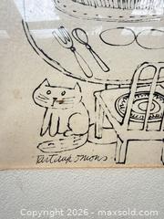 MaxSold Auction: Original Ink Still Life by E. Bogardus, 20" x 16" - Santa Monica (California, USA) PARTNER MANAGED Estate Sale Online Auction - 18th Street