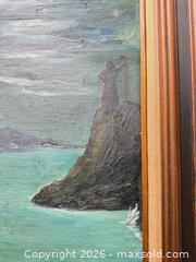 MaxSold Auction: Original Oil on Canvas Seascape, Signed, Wood Frame - Santa Monica (California, USA) PARTNER MANAGED Estate Sale Online Auction - 18th Street