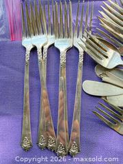 MaxSold Auction: Royal Crest, Castle Rose pattern Sterling Silver 21-Pieces - Santa Monica (California, USA) PARTNER MANAGED Estate Sale Online Auction - 18th Street