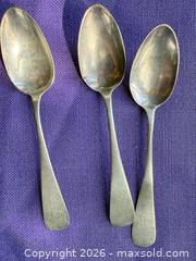 MaxSold Auction: Set of 3 Sterling Silver Teaspoons, Approx. 5 in - Santa Monica (California, USA) PARTNER MANAGED Estate Sale Online Auction - 18th Street