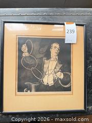 MaxSold Auction: Signed Cyrus Roy Baldridge or Similar Magician Print, Framed - Santa Monica (California, USA) PARTNER MANAGED Estate Sale Online Auction - 18th Street