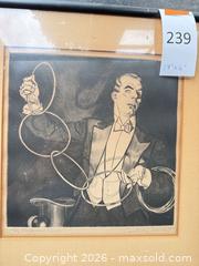 MaxSold Auction: Signed Cyrus Roy Baldridge or Similar Magician Print, Framed - Santa Monica (California, USA) PARTNER MANAGED Estate Sale Online Auction - 18th Street
