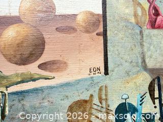 MaxSold Auction: Signed Oil Painting on Wood Panel, 18 x 24 in - Santa Monica (California, USA) PARTNER MANAGED Estate Sale Online Auction - 18th Street