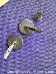 MaxSold Auction: Sterling Silver Monogram Cufflinks with Tie Tack - 3-Piece Set - Santa Monica (California, USA) PARTNER MANAGED Estate Sale Online Auction - 18th Street