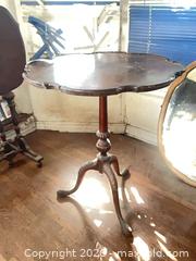 MaxSold Auction: Victorian-Style Tilt-Top Side Table, Dark Brown - Santa Monica (California, USA) PARTNER MANAGED Estate Sale Online Auction - 18th Street