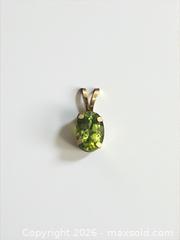 MaxSold Auction: 10k Gold Peridot Pendant 0.35g - Esquimalt (British Columbia, Canada) PARTNER MANAGED Estate Sale Online Auction - Lampson Street