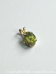 MaxSold Auction: 10k Gold Peridot Pendant 0.35g - Esquimalt (British Columbia, Canada) PARTNER MANAGED Estate Sale Online Auction - Lampson Street