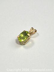 MaxSold Auction: 10k Gold Peridot Pendant 0.35g - Esquimalt (British Columbia, Canada) PARTNER MANAGED Estate Sale Online Auction - Lampson Street