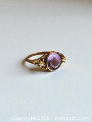 MaxSold Auction: 14k Gold Amethyst and Seed Pearl Ring Size 4 1.66g - Esquimalt (British Columbia, Canada) PARTNER MANAGED Estate Sale Online Auction - Lampson Street
