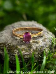 MaxSold Auction: 14k Gold Rhodolite Garnet Ring Size 6 1.4g - Esquimalt (British Columbia, Canada) PARTNER MANAGED Estate Sale Online Auction - Lampson Street