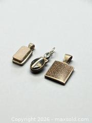 MaxSold Auction: 3 Sterling Silver and Stone Pendants - Esquimalt (British Columbia, Canada) PARTNER MANAGED Estate Sale Online Auction - Lampson Street