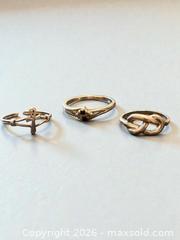 MaxSold Auction: 3 Sterling Silver Rings - Esquimalt (British Columbia, Canada) PARTNER MANAGED Estate Sale Online Auction - Lampson Street