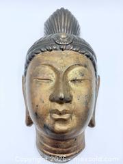 MaxSold Auction: Buddha Bronze Head - large heavy  - Esquimalt (British Columbia, Canada) PARTNER MANAGED Estate Sale Online Auction - Lampson Street