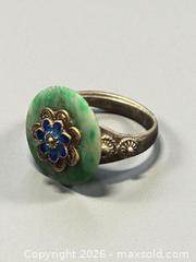 MaxSold Auction: Chinese Export Silver Jade and Enamel Ring - Esquimalt (British Columbia, Canada) PARTNER MANAGED Estate Sale Online Auction - Lampson Street