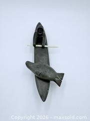 MaxSold Auction: Inuit Soapstone Kayak Sculpture - Esquimalt (British Columbia, Canada) PARTNER MANAGED Estate Sale Online Auction - Lampson Street