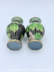 MaxSold Auction: Pair of Cloisonné Vases 3.5” tall  - Esquimalt (British Columbia, Canada) PARTNER MANAGED Estate Sale Online Auction - Lampson Street