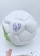 MaxSold Auction: Pele Signed Soccer Ball  - Esquimalt (British Columbia, Canada) PARTNER MANAGED Estate Sale Online Auction - Lampson Street