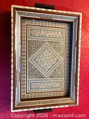 MaxSold Auction: Persian Khatam-kari Marquetry Tray  - Esquimalt (British Columbia, Canada) PARTNER MANAGED Estate Sale Online Auction - Lampson Street